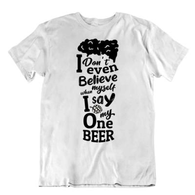 Ich glaube an Bier TSHIRT Lustiges Witz TEE Neuheit Geschenk SHIRT Cheers