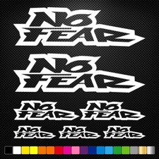 NO FEAR - 7 Decals Stickers Sponsors Car Bike Motorcycle Motocross MX ATV