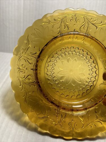 Vintage Amber Tiara Butter Cheese Cloche Dome Dish 6"x7.5" Indiana Glass Company - Picture 3 of 12