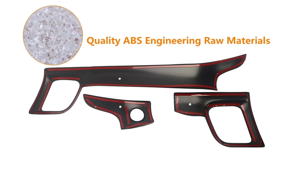 Cubierta de tablero de instrumentos de consola central aspecto carbono para Jeep Grand Cherokee RHD 14+ Foto 3 de 4