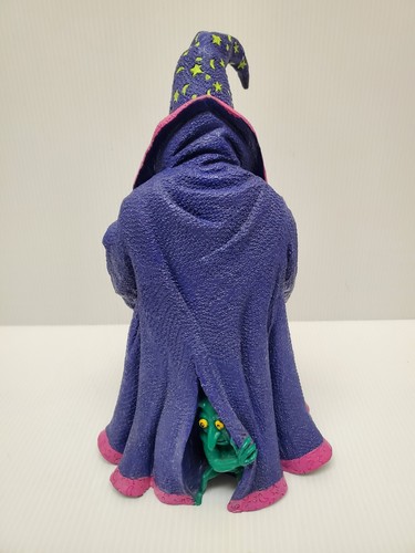 Zauberer Merlin Figur Statue selten 10" groß selten mit Glaskessel befestigt SCHÖN - Bild 8 von 11