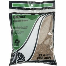 Woodland Scenics New 2026 Brown Medium Ballast Any Scale B79