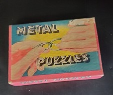 Colmor Metal Puzzles in Box Vintage 5 Puzzles
