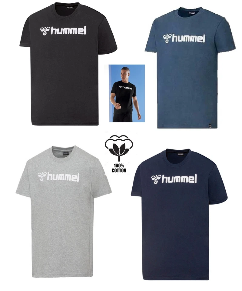 Hummel HMLGO COTTON LOGO T-SHIRT Herren 100 % Baumwolle bequem Freizeit Sport
