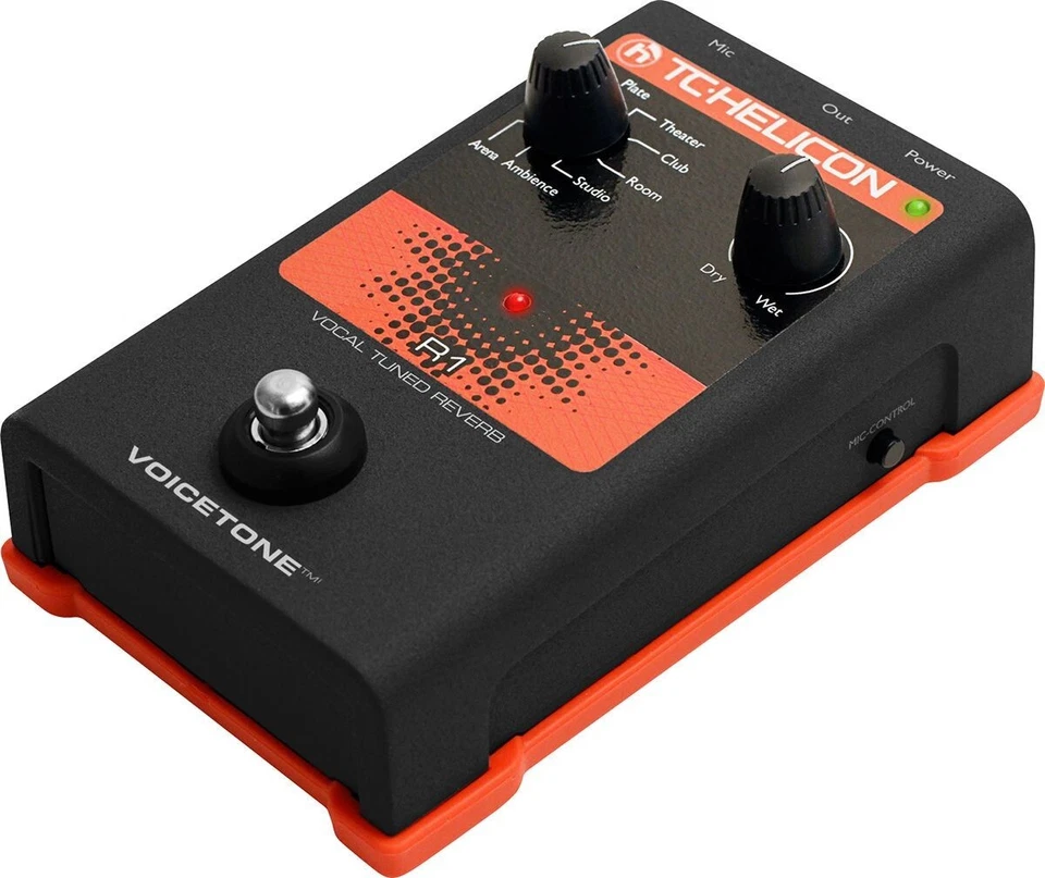 TC HELICON Voicetone R1 Vocal Tuned Reverb Vocal Effect Pedal #605094 - Image 2 of 3