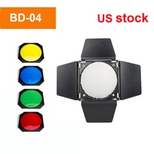 US BD-04 Barn Door Honeycomb Grid 4 Color Filter for AD600Pro II,SK300/400II-V
