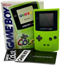 Nintendo GAME BOY COLOR - Kiwi🥝Boxed w/ Manuals