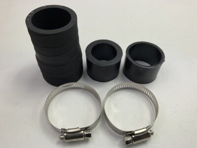 Spectre 7810 Radiator Hose Adapter Rubber Sleeves, 1-1/4'',  1-1/2'' & Clamps