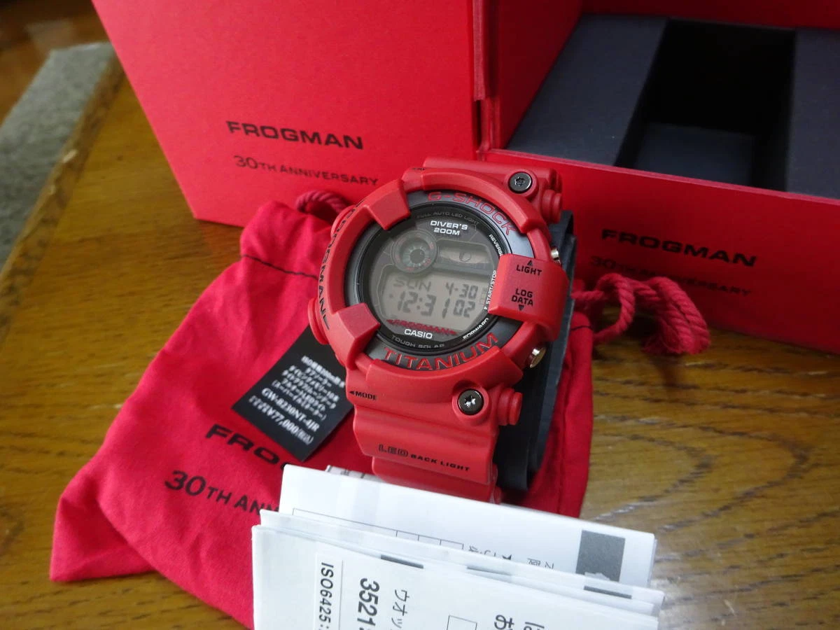 Casio G-Shock GW-8230NT-4JR FROGMAN 30th Anniversary Red Frog NT