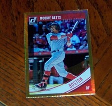 2018 Panini Donruss Variations Press Proof Gold 4/99 Mookie Betts #191 
