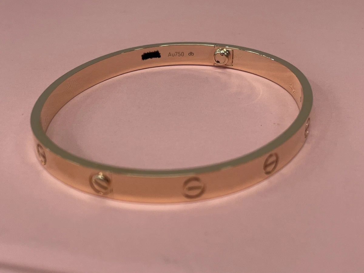 CARTIER LOVE BRACELET 18K WHITE GOLD 6 DIAMONDS Size 16 - B3661 | eBay