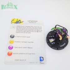 Heroclix DC 10th Anniversary set Catwoman 008 Common figure w/card 