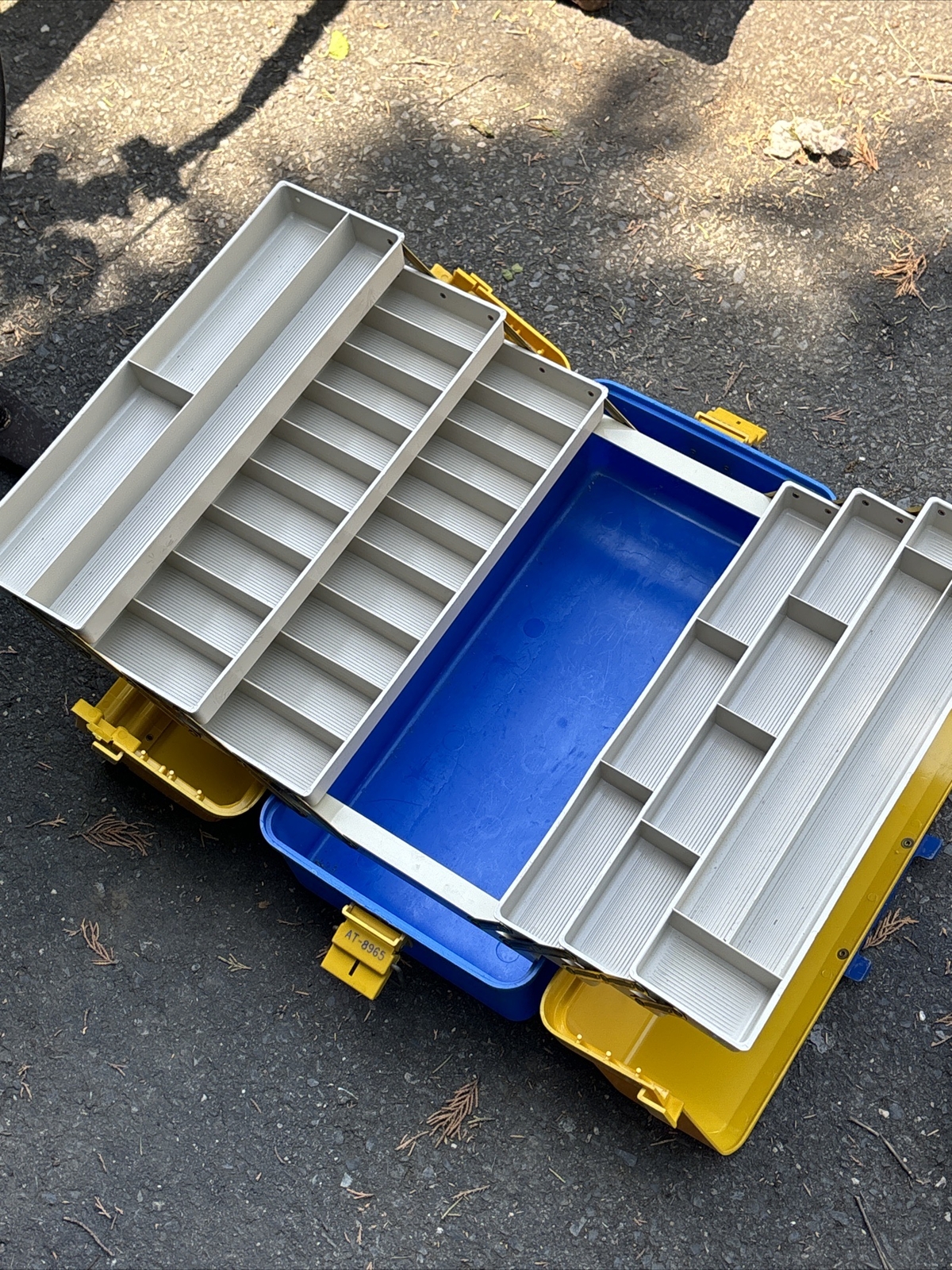 Fishermen S Outdoors, 6 Tray Tackle Box, 20 inches long, Plastic, Fish