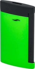 S.T. DUPONT SLIM 7 "FLUO" JET FLAME LIGHTER / 027772 GREEN-BLACK