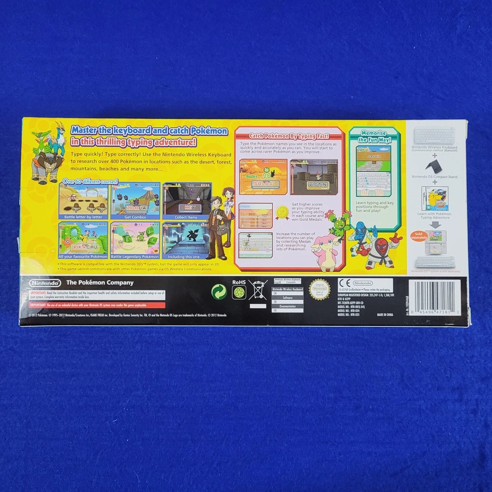 ds LEARN WITH POKEMON Typing Adventure + Keyboard *NEW* REGION FREE PAL Pokémon - Image 2 of 4