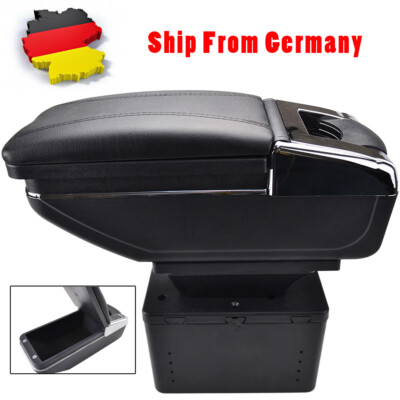 1 Stück Mittelarmlehne Schwarz Mittelkonsole Armlehne Universal Fit Meiste Auto