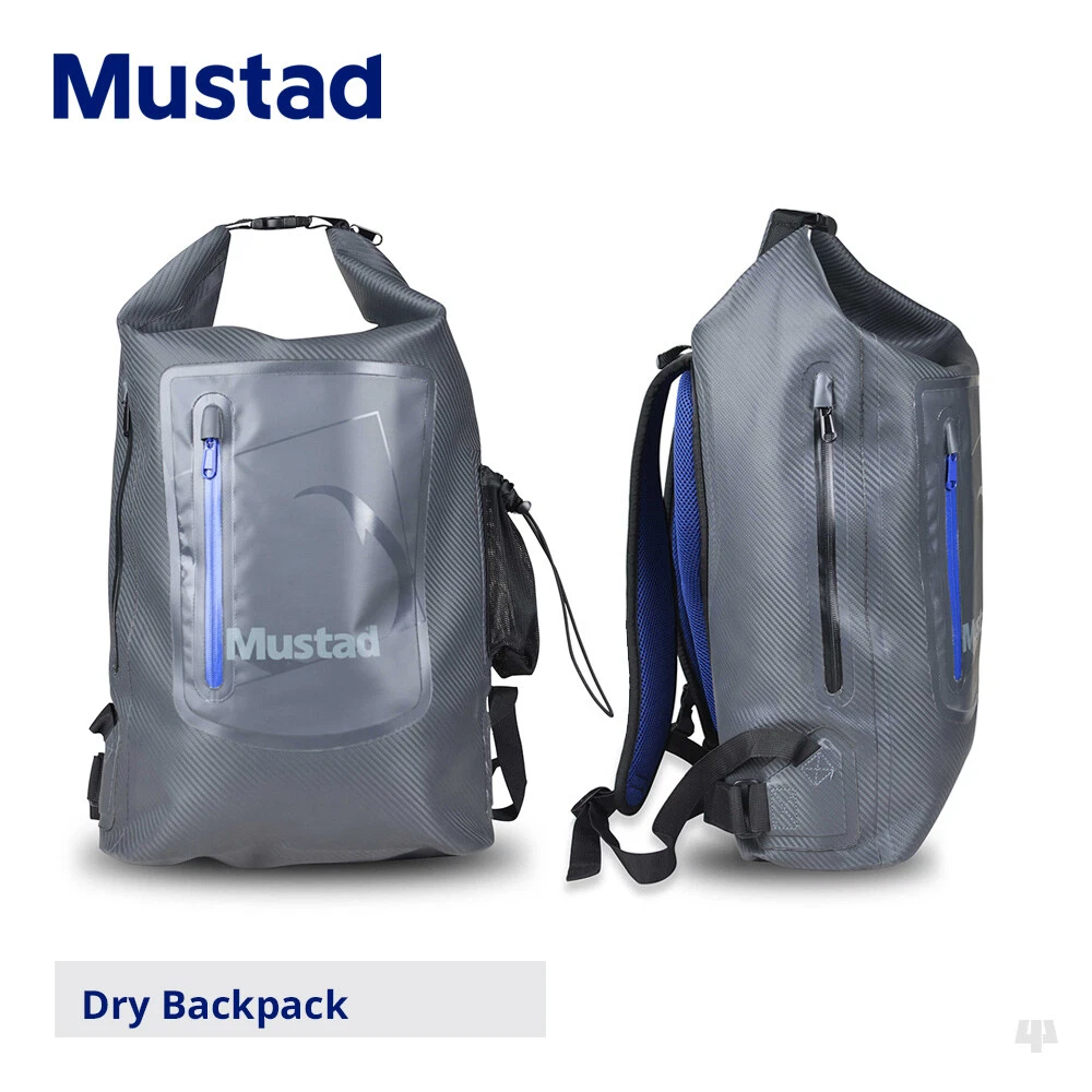 Mustad 30L Dry Backpack - Cod Bass Pike Salmon Trout Lure Sea Fly