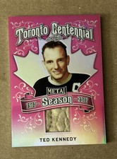 2017 Leaf Metal Hockey Ted Kennedy Game Used Patch Card #’d 2/2