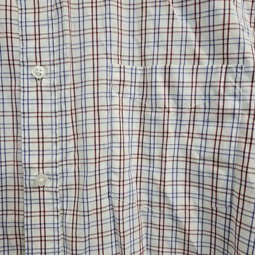 Thomas Pink Shirt Mens 16-34.5 Traveller Classic Fit Button Up Check Non Iron - Picture 6 of 11