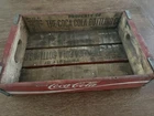Vintage Enjoy COCA-COLA Wood Bottle Soda Wooden Crate Red