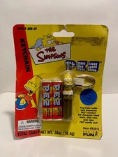 The Simpsons PEZ Keychain Marge Basic Fun 2001  #939-mini Pez works