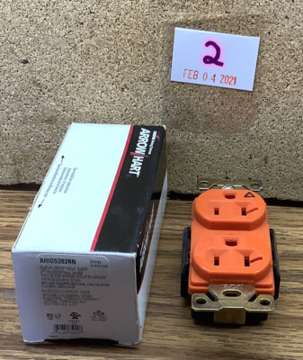 Arrow Hart AHIG5362RN Orange Isolated Ground Receptacle Outlet 5-20R 2P 3W