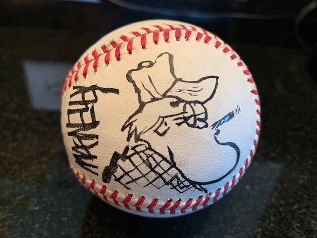 JEFF MACNELLY+DICK LOCHER ORIGINAL ART SELFIES ON BASEBALL+COA DICK TRACY+SHOE Comic Art