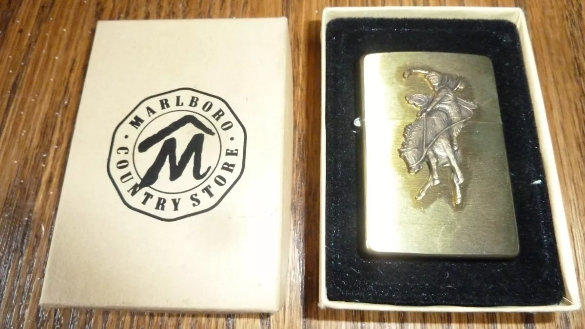 MARLBORO BRASS ZIPPO UNFIRED COUNTRY STORE | eBay