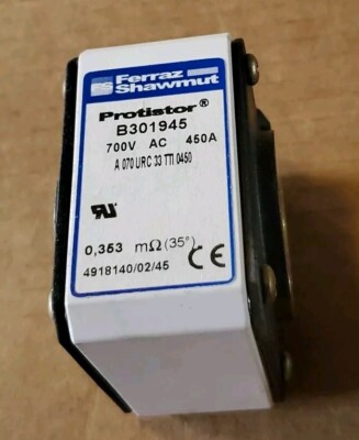 Ferraz Shawmut Protistor B301945 A 070 URC 33 TTI 0450 700Vac 450A