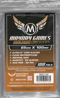 65mm x 100mm card sleeves 110 x Etherfields Compatible Sleeves (100mm x 100mm) main image 1