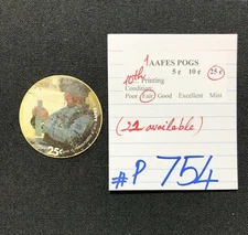 AAFES POGS, 10th Series/Printing,1 POG, 25¢ set, #P754, FAIR