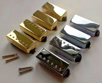 Mini Humbucker Pickup: Alnico V Magnet A 5: Chrom / Gold Abdeckung: Brücke / Hals