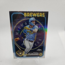 2024 Topps Chrome - Lightboard Logo Refractor #272 Brice Turang rare case hit