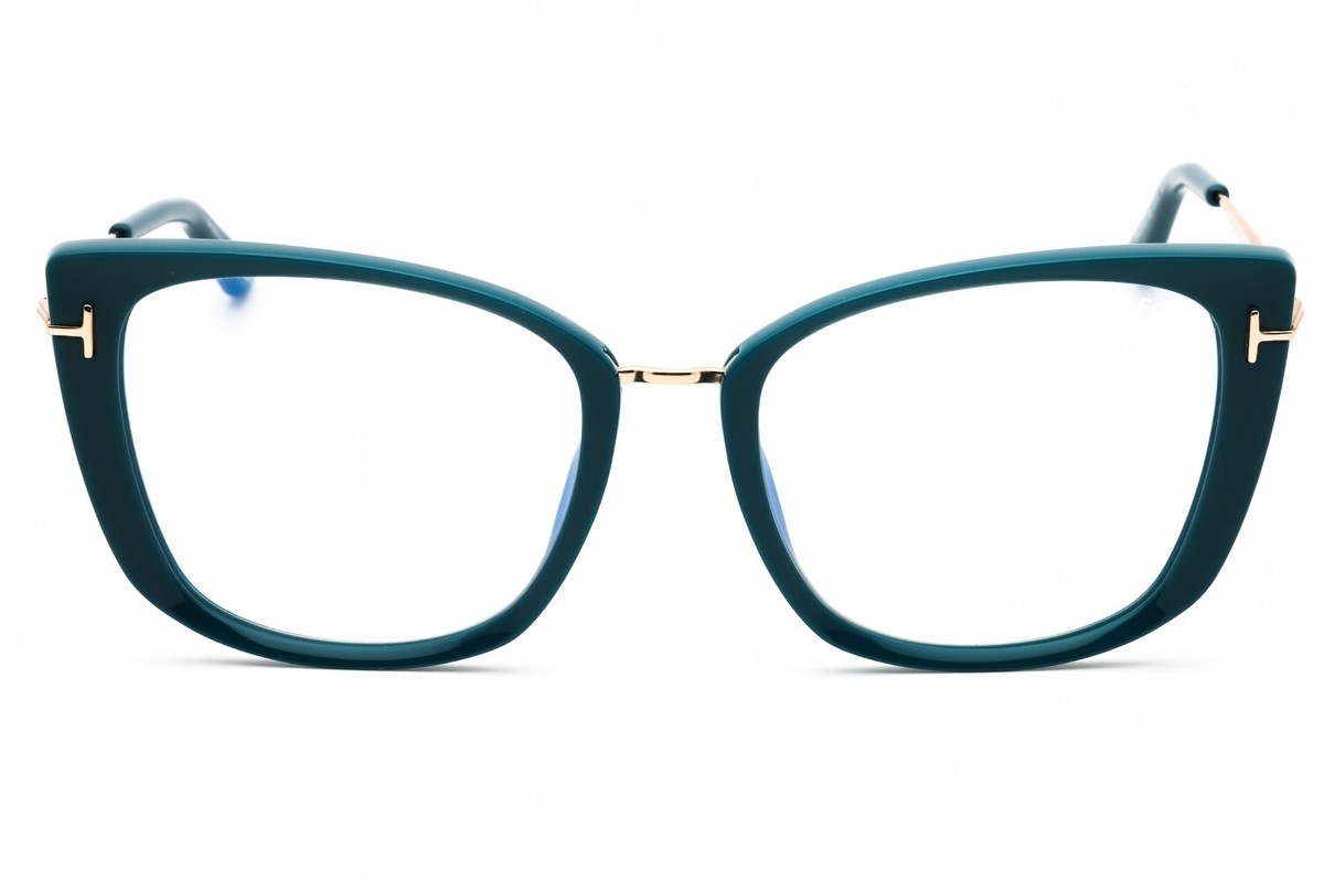 TOM FORD FT5816-B 089 Eyeglasses Turquoise Frame 53mm | eBay display picture 3
