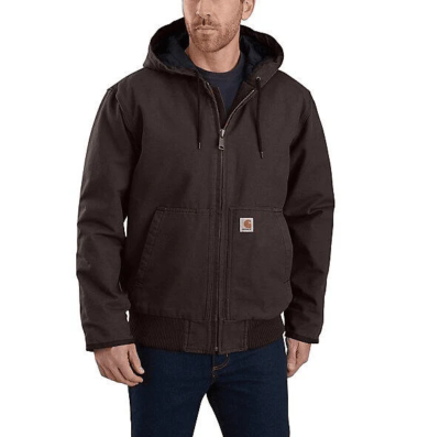 Carhartt アクティブジャケット J130DKB J130-DKB Carhartt Men's Sandstone Insulated Work Jacket, Dark