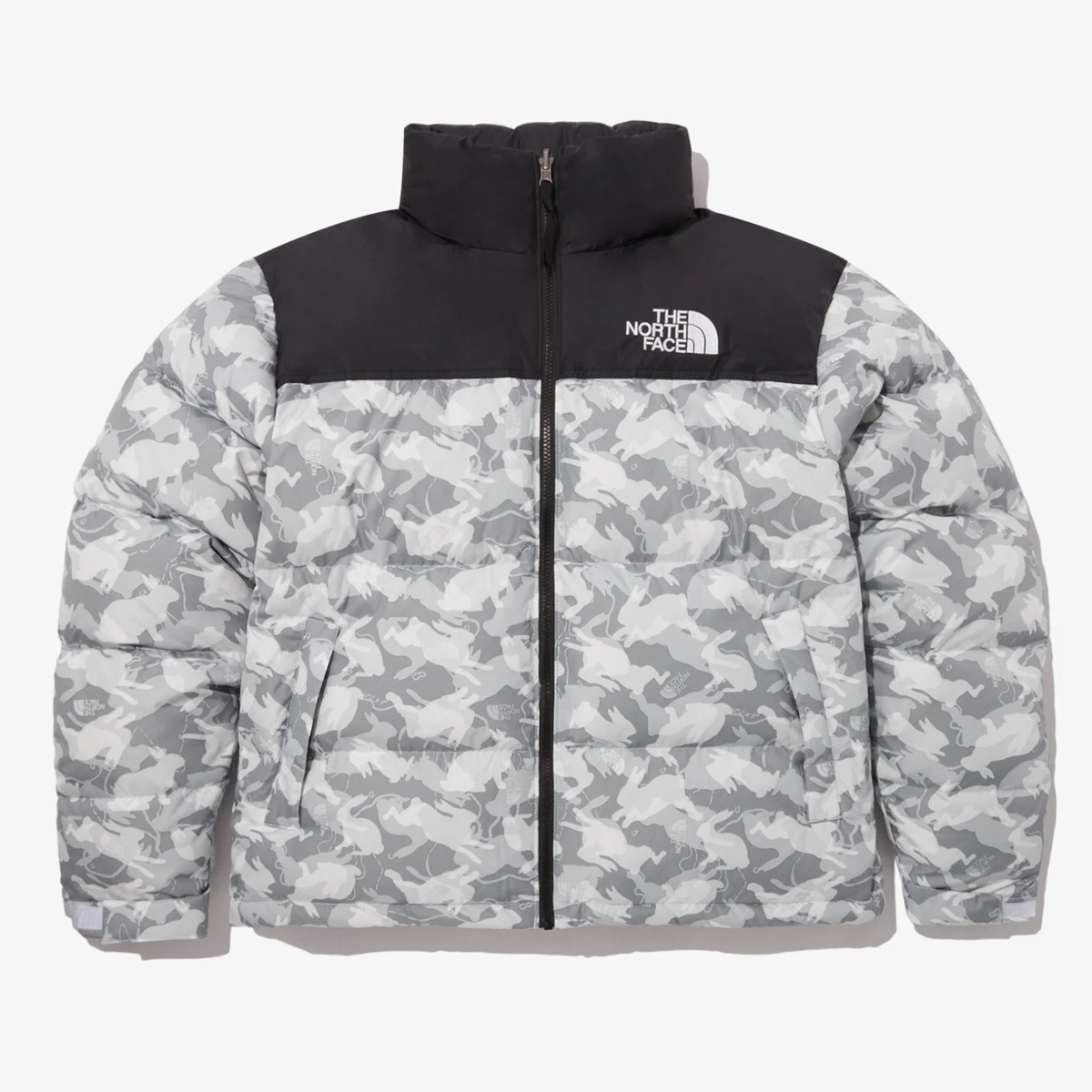 North face top white camo