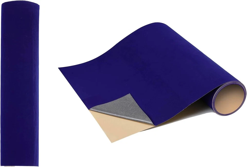 Hojas de fieltro autoadhesivas 14,6 x 39,4 azul hágalo usted mismo arte manualidades cajón forro de joyería Foto 4 de 4