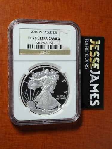 Photo of a 2010-W American Silver Eagle Proof from an eBay listing that sold on Jul 21, 2026
