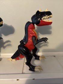 (2)  LEGO DINO ATTACK  T REX 7476 LARGE DINOSAUR - GREEN & RED