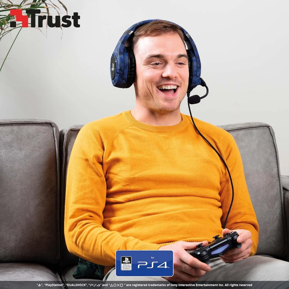 Trust Gaming GXT 488 Forze-B Cuffie PS4 e PS5 con Licenza Ufficiale PlayStation, - Immagine 4 di 4