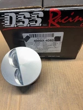 302 Ford -3cc Flat Top Inline DSS Racing GSX Forged pistons. 4.060" Bore