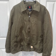 Men's Fashion Jacket Warm Lined Full-Zip Winter Size Large