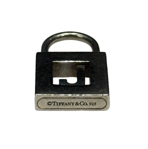 Tiffany & Co Sterling Letter J Alphabet Initial Padlock Pendant - Picture 4 of 4