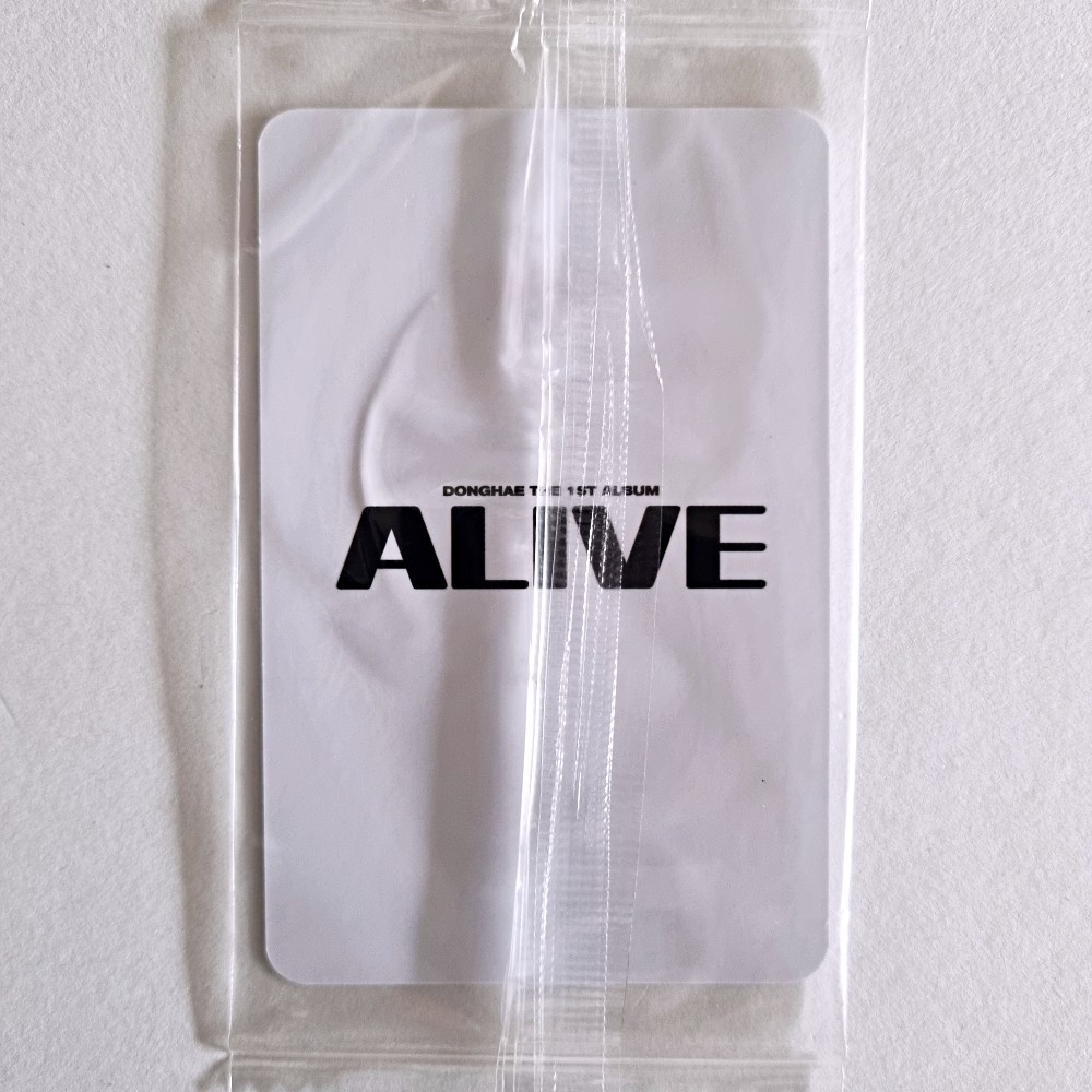 DONGHAE THE 1ST ALBUM ALIVE SUPER JUNIOR D&E LUCKY DRAW EVENT
