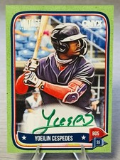 🔥⚾️YOELIN CESPEDES 2024 Onyx Vintage Baseball Green Parallel SP Auto /50!!!⚾️🔥