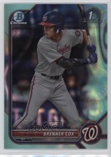 2022 Bowman Draft Chrome Aqua Lava Refractor 25/199 Brenner Cox #BDC-196 y6z
