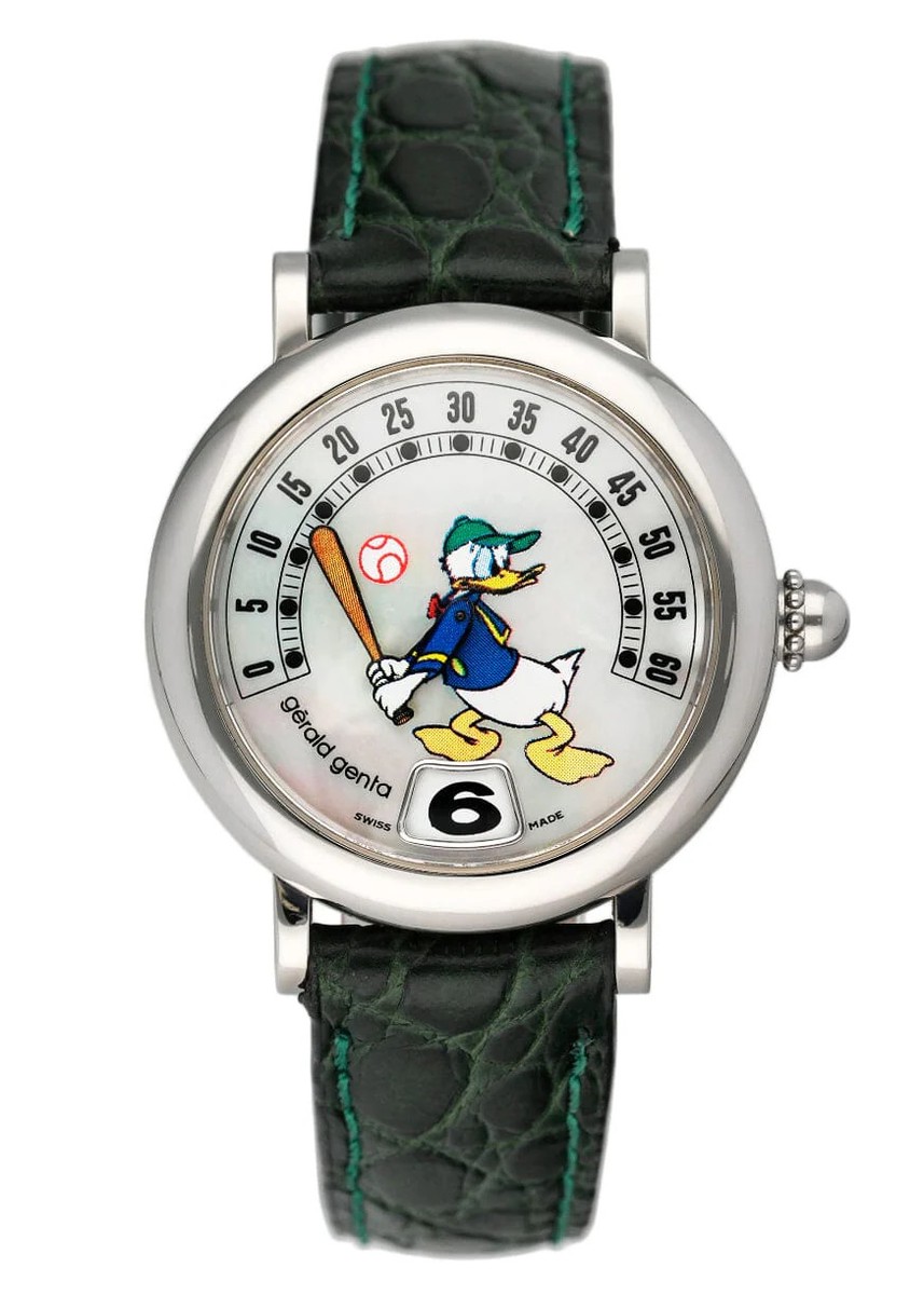 Gérald Genta Retro Disney G.3612 Donald Duck MOP Dial Watch | eBay