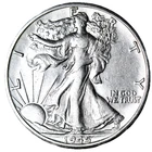 1945-D AU WALKING LIBERTY HALF $ ~ SILVER at an ALL TIME HIGH ~ FREE SHIPPING