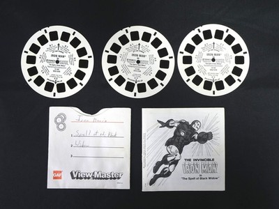 VIEW MASTER IRON MAN IN THE SPELL OF BLACK WIDOW 1977 w Booklet