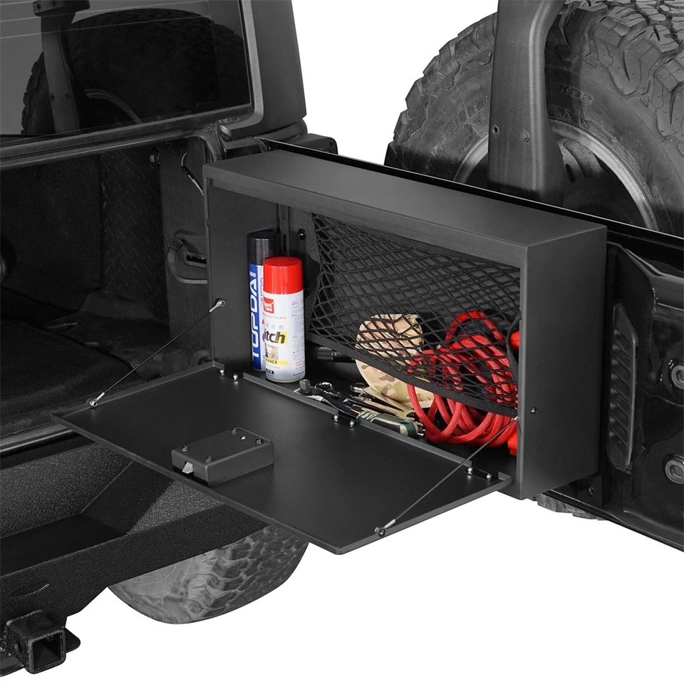 RETURNED Steel Trunk Tailgate Table Organizer Box for 15-18 Wrangler Jeep JK - Image 4 of 4